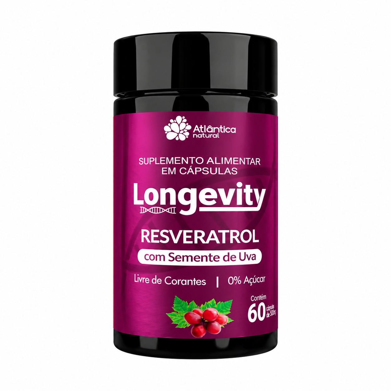Atlantica Natural Resveratrol - 60 Cápsulas